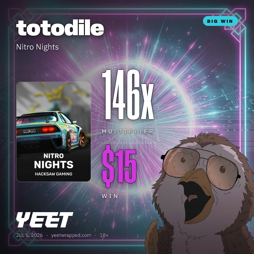 totodile hit 145.9x on Nitro Nights