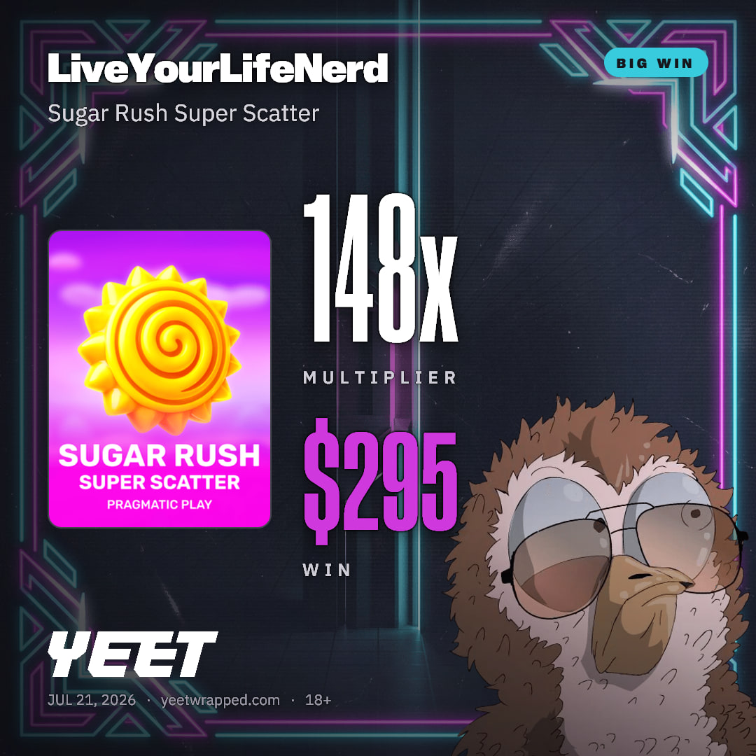 LiveYourLifeNerd hit 147.5x on Sugar Rush Super Scatter