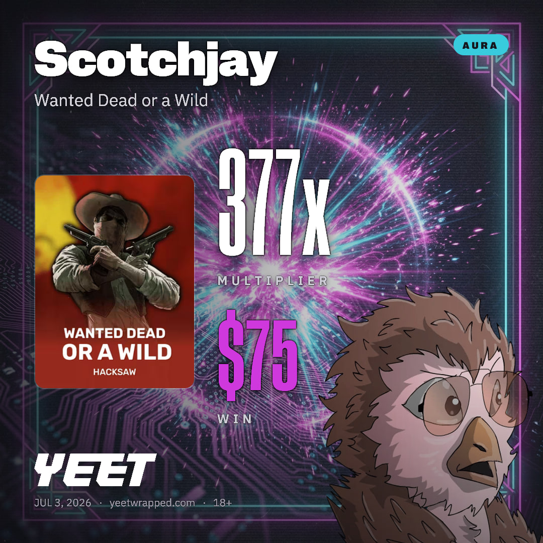 Scotchjay hit 377x on Wanted Dead or a Wild