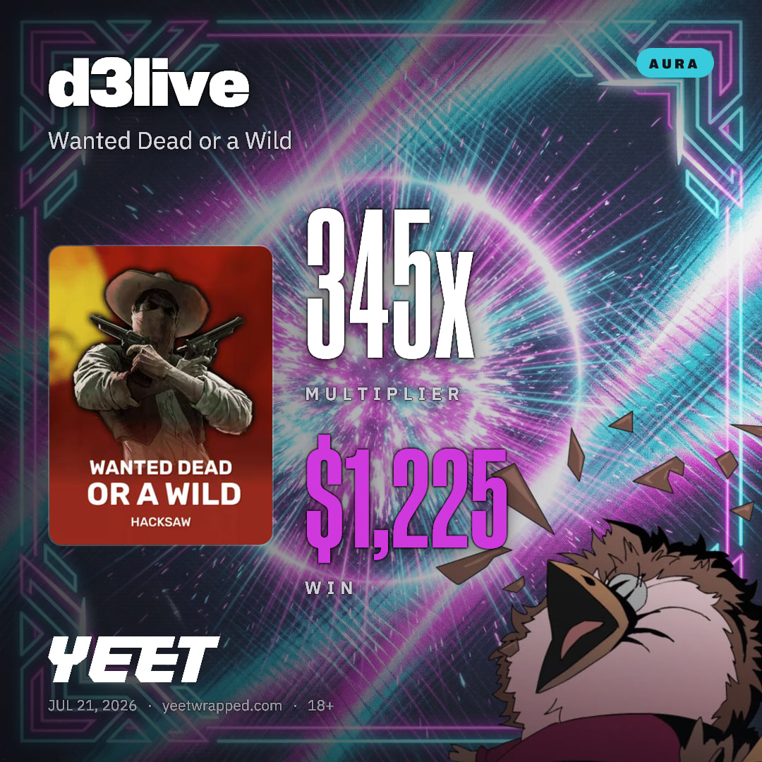 d3live hit 344.8x on Wanted Dead or a Wild