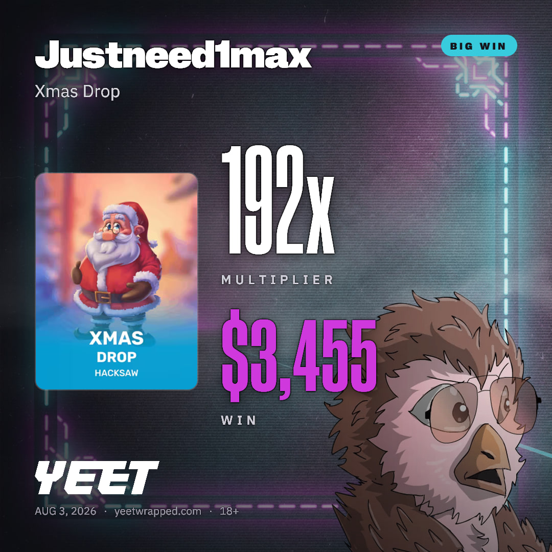 Justneed1max hit 192x on Xmas Drop