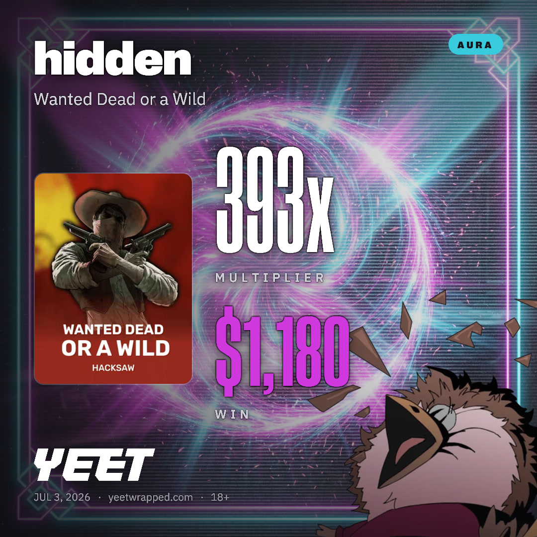hidden hit 393.3x on Wanted Dead or a Wild