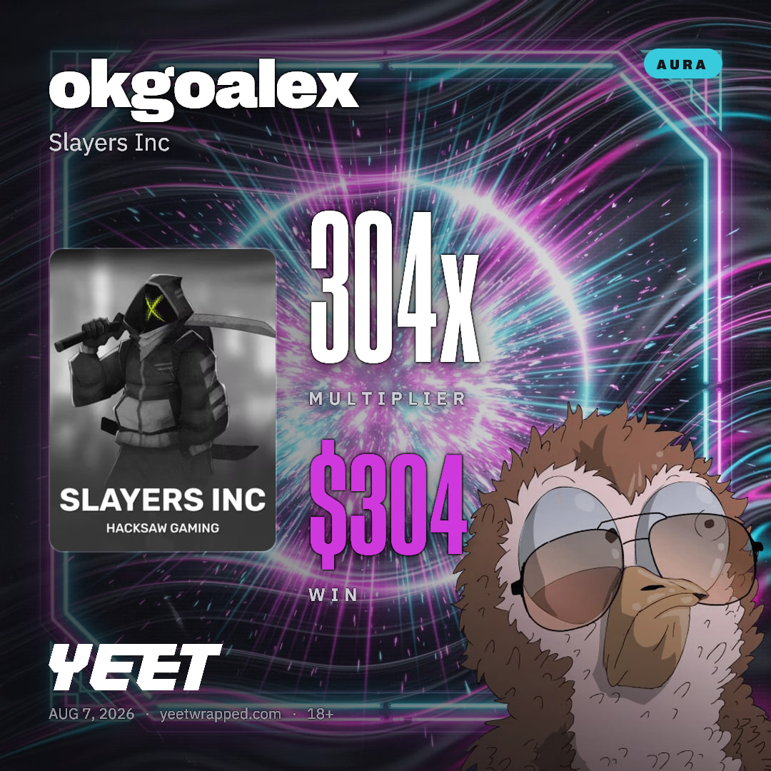 okgoalex hit 304.2x on Slayers Inc