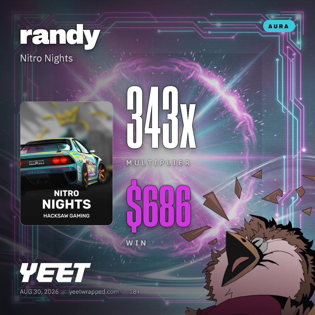 randy hit 342.9x on Nitro Nights