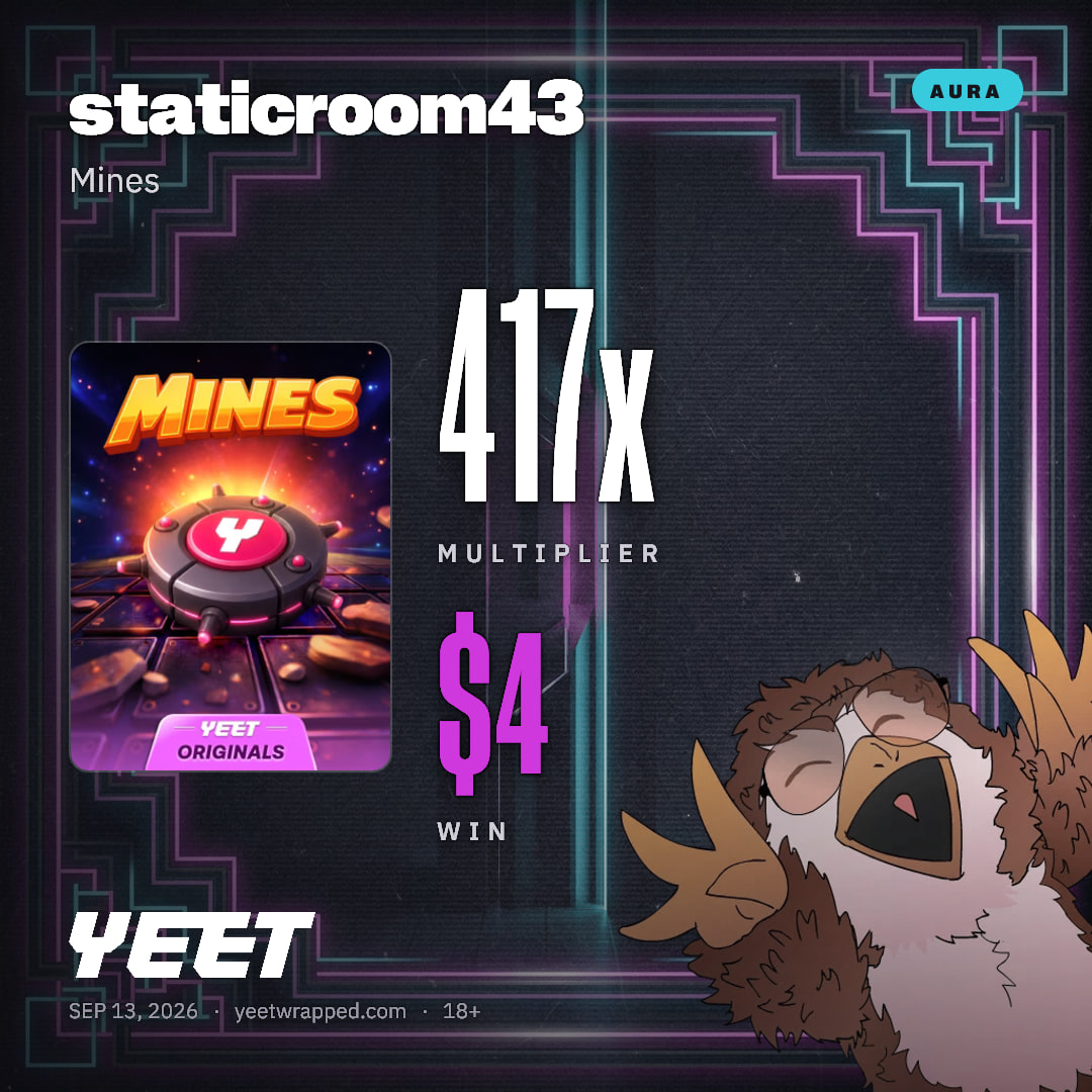 staticroom43 hit 417.4x on Mines