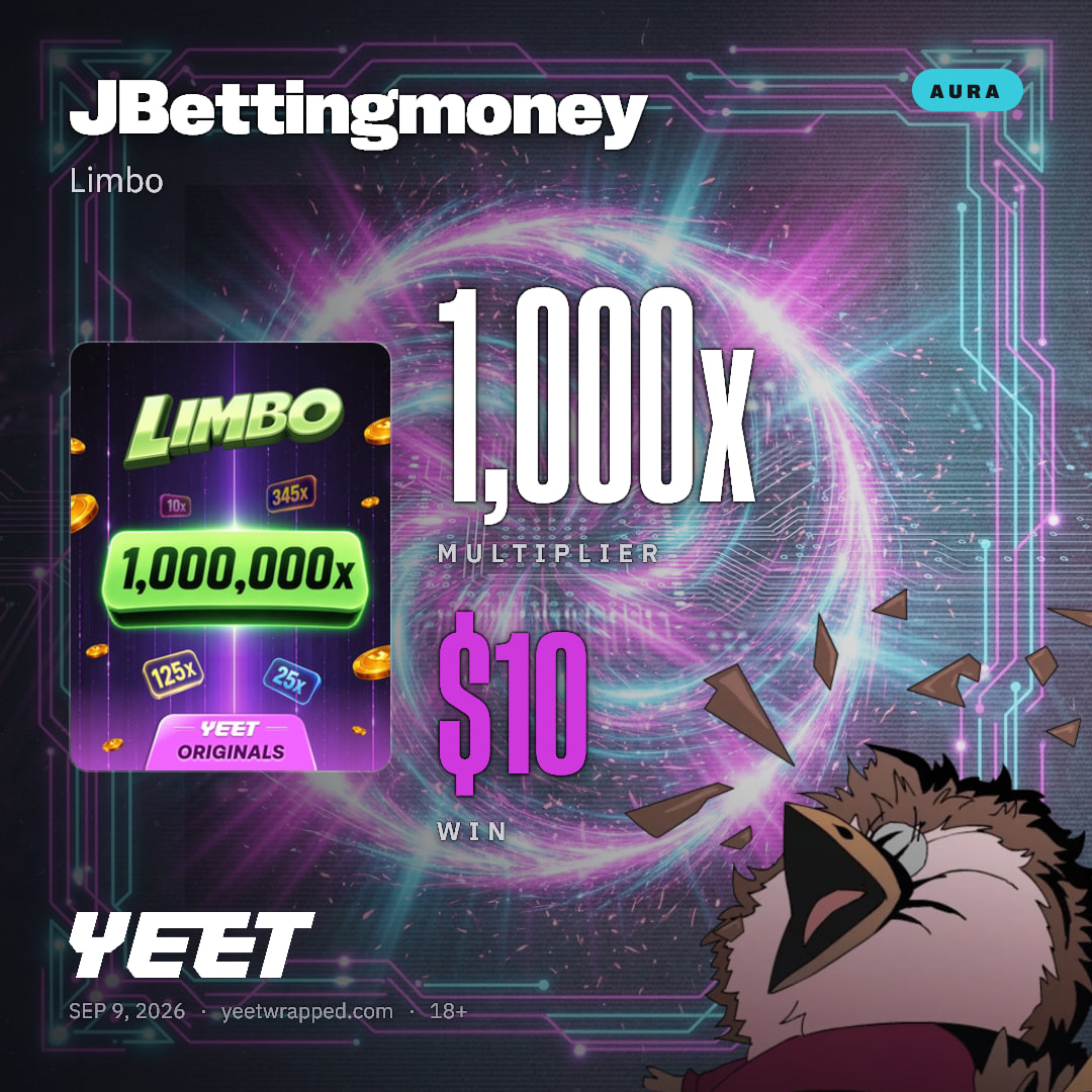 JBettingmoney hit 1,000x on Limbo