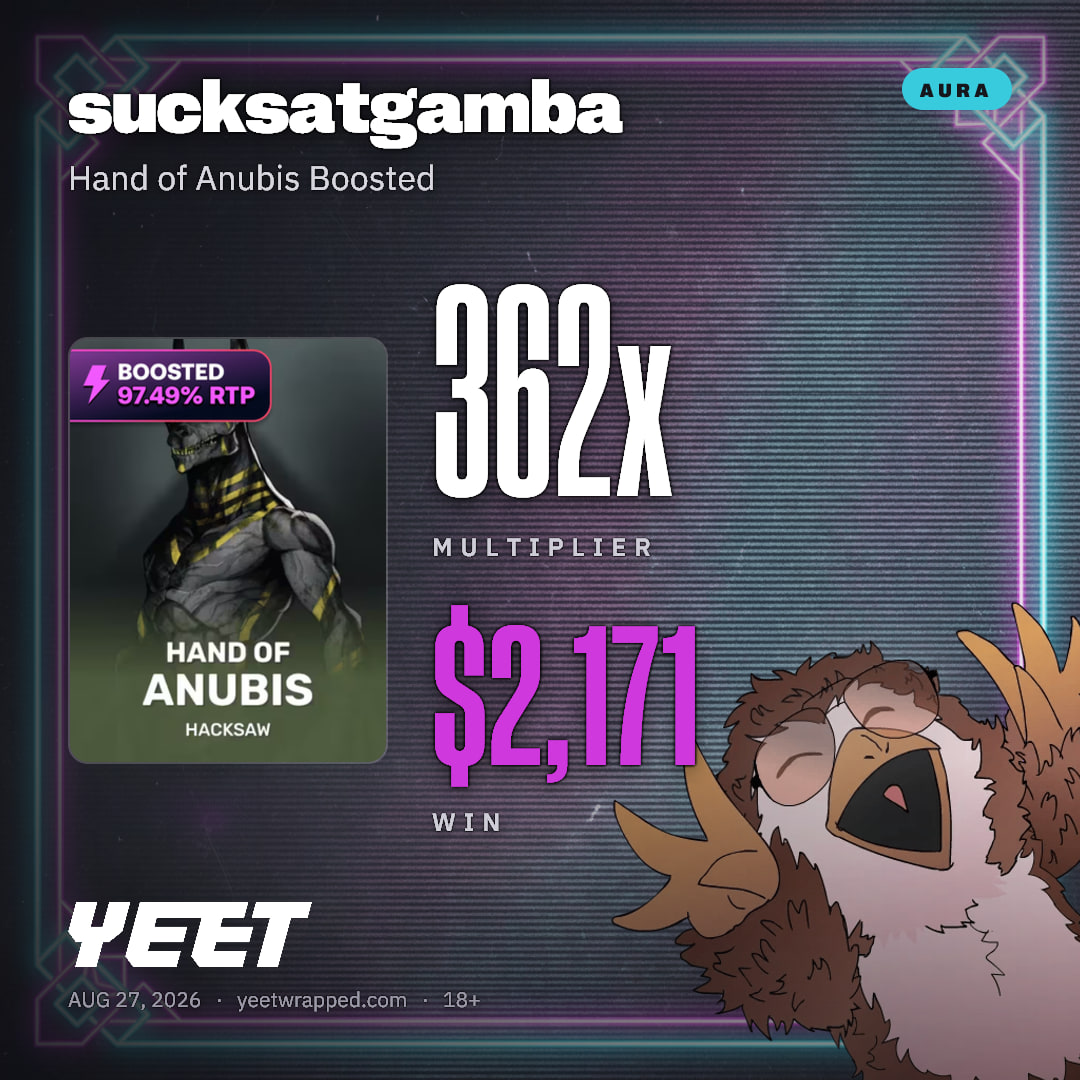 sucksatgamba hit 361.9x on Hand of Anubis Boosted