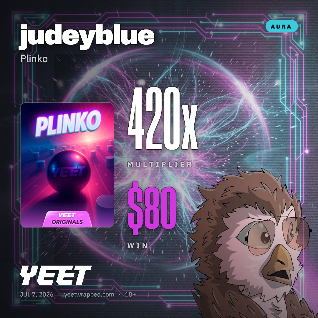 judeyblue hit 420x on Plinko