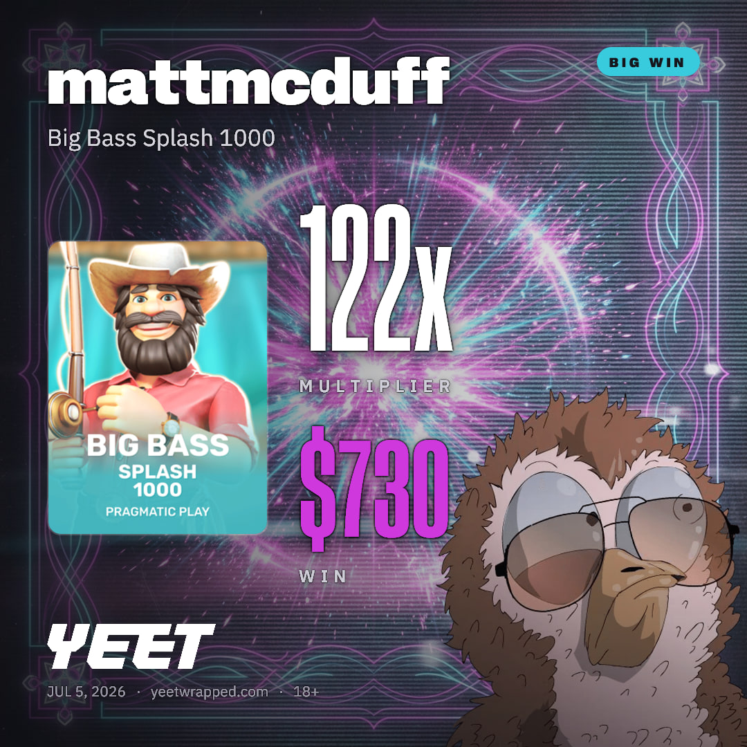 mattmcduff hit 121.6x on Big Bass Splash 1000