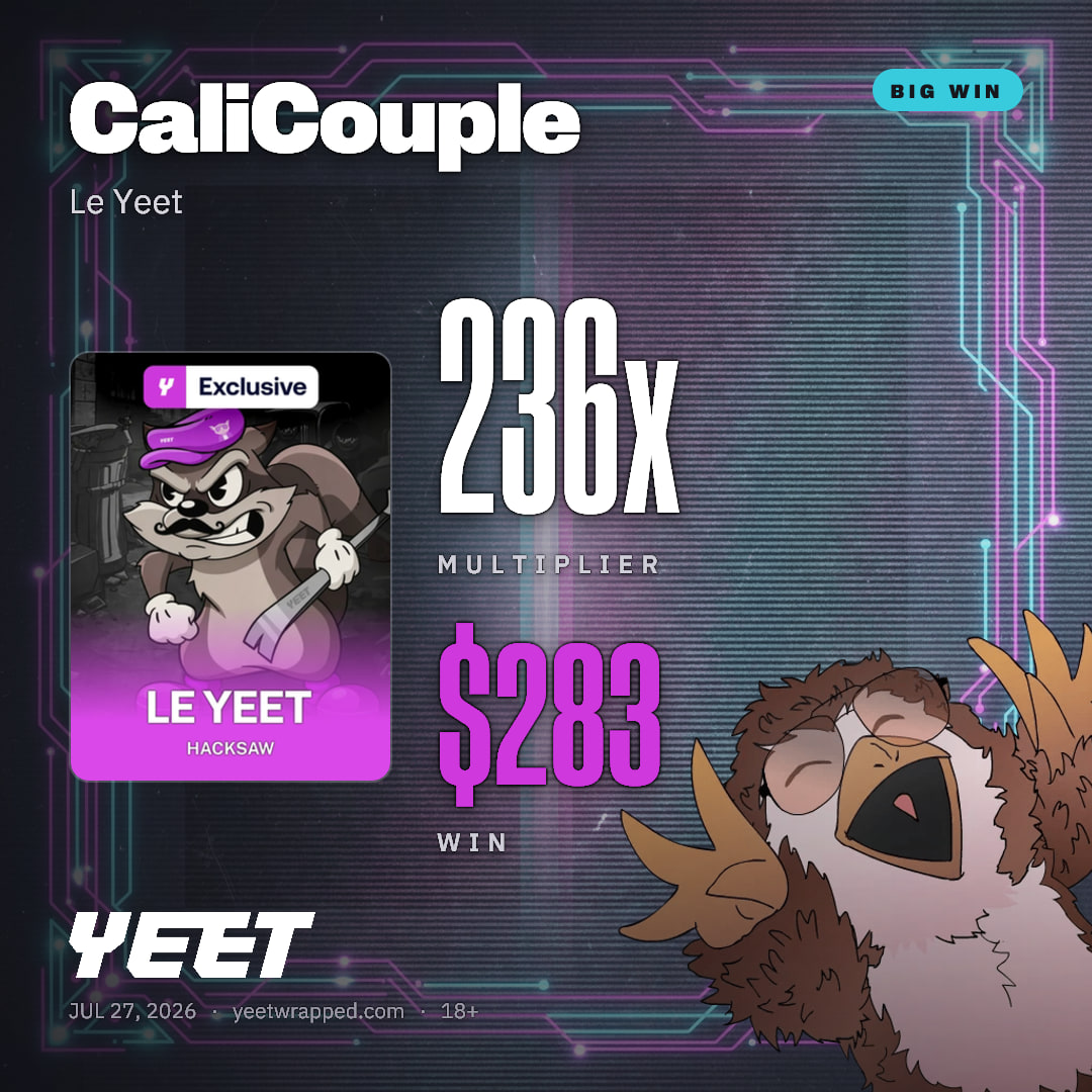 CaliCouple hit 235.6x on Le Yeet