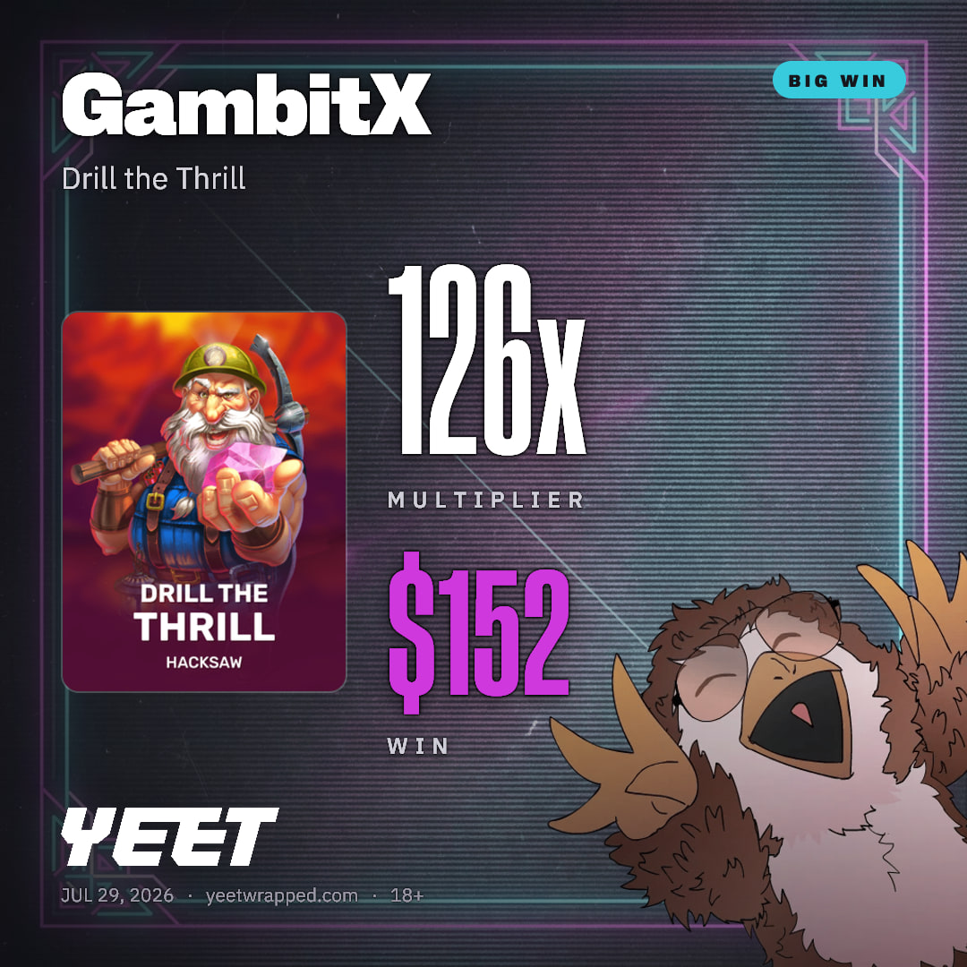 GambitX hit 126.3x on Drill the Thrill