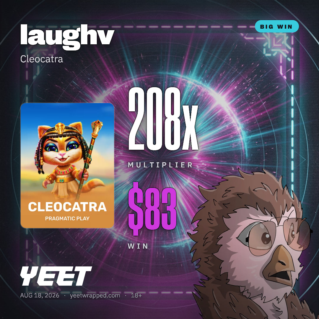 laughv hit 207.7x on Cleocatra