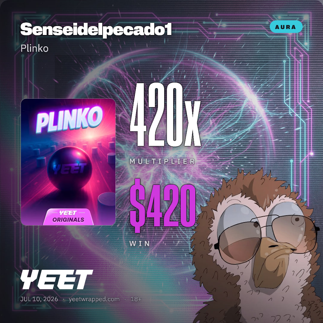 Senseidelpecado1 hit 420x on Plinko