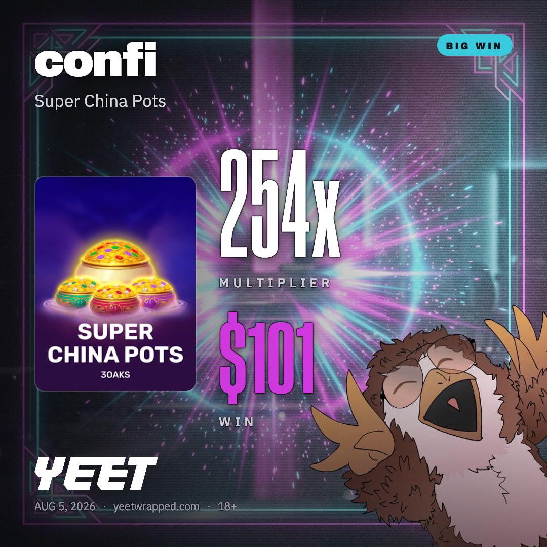 confi hit 253.5x on Super China Pots