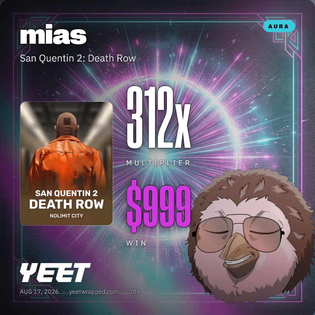mias hit 312.1x on San Quentin 2: Death Row