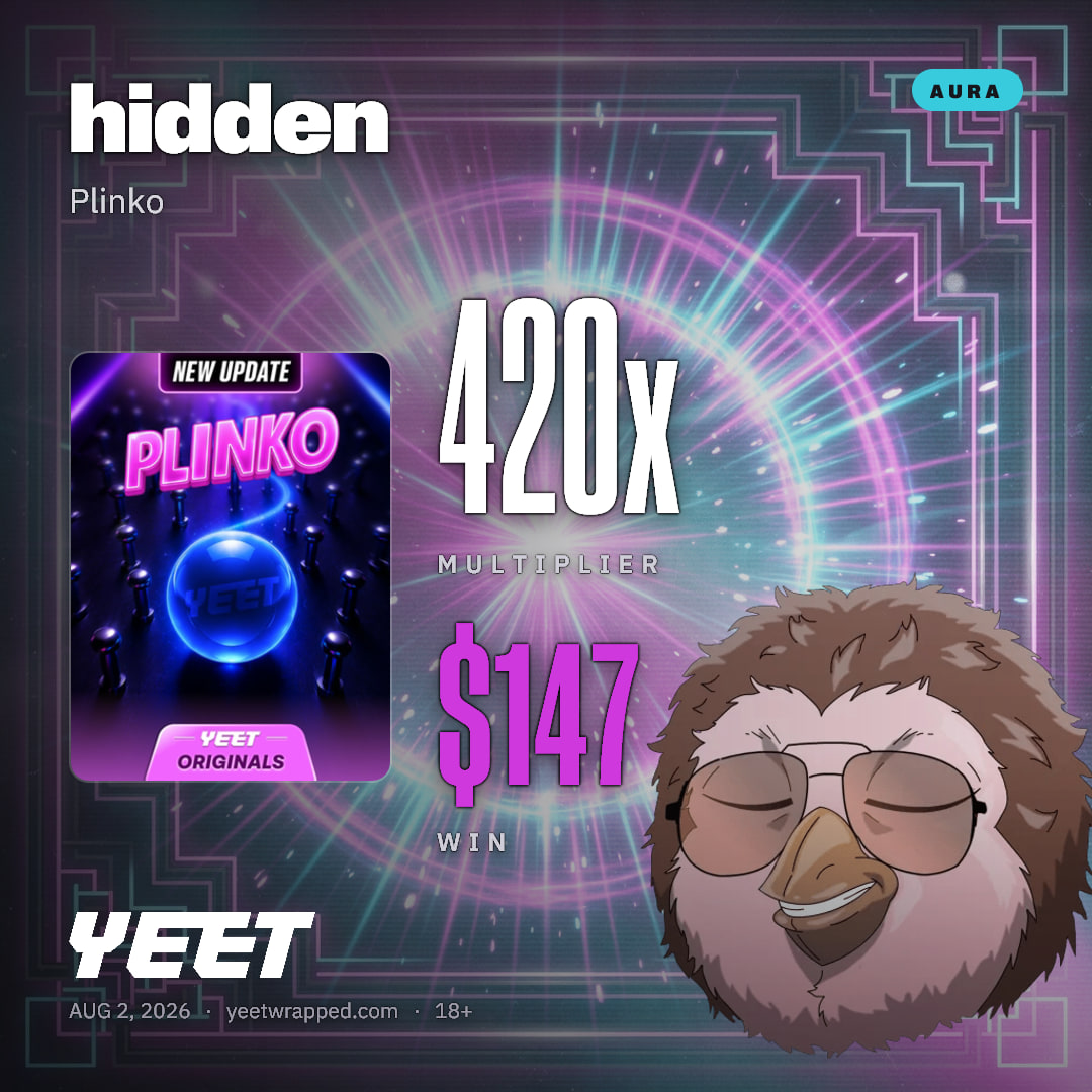 hidden hit 420x on Plinko
