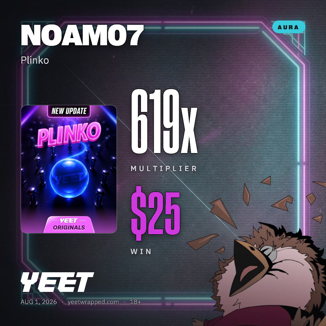 NOAM07 hit 619x on Plinko