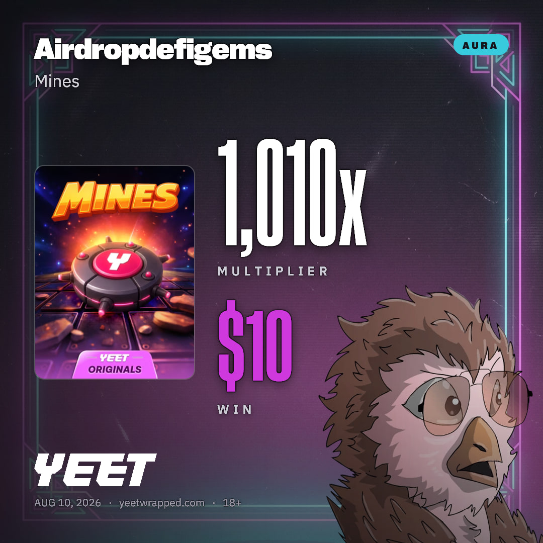 Airdropdefigems hit 1,010x on Mines