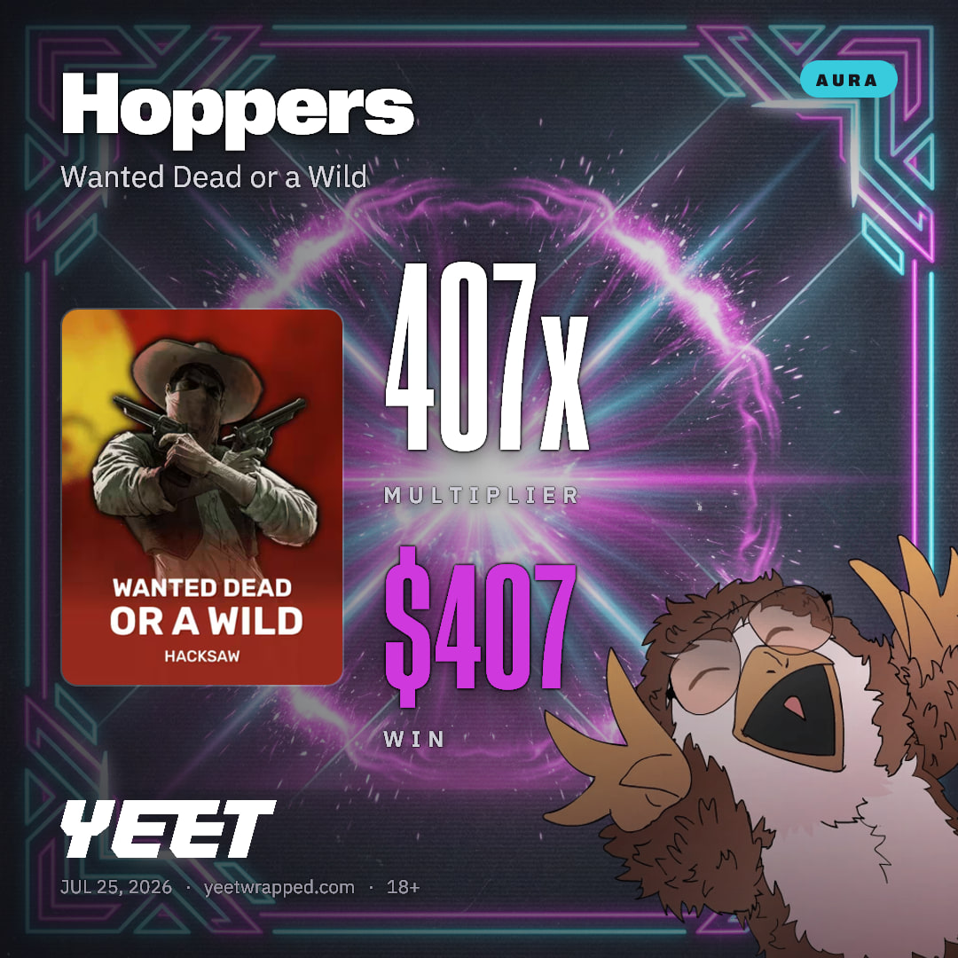 Hoppers hit 406.6x on Wanted Dead or a Wild