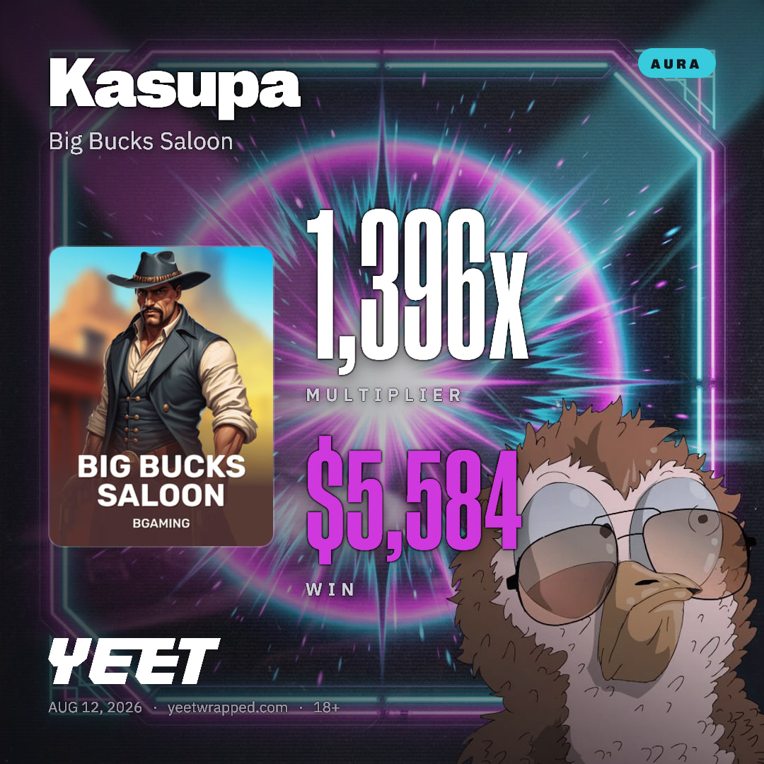 Kasupa hit 1,396x on Big Bucks Saloon