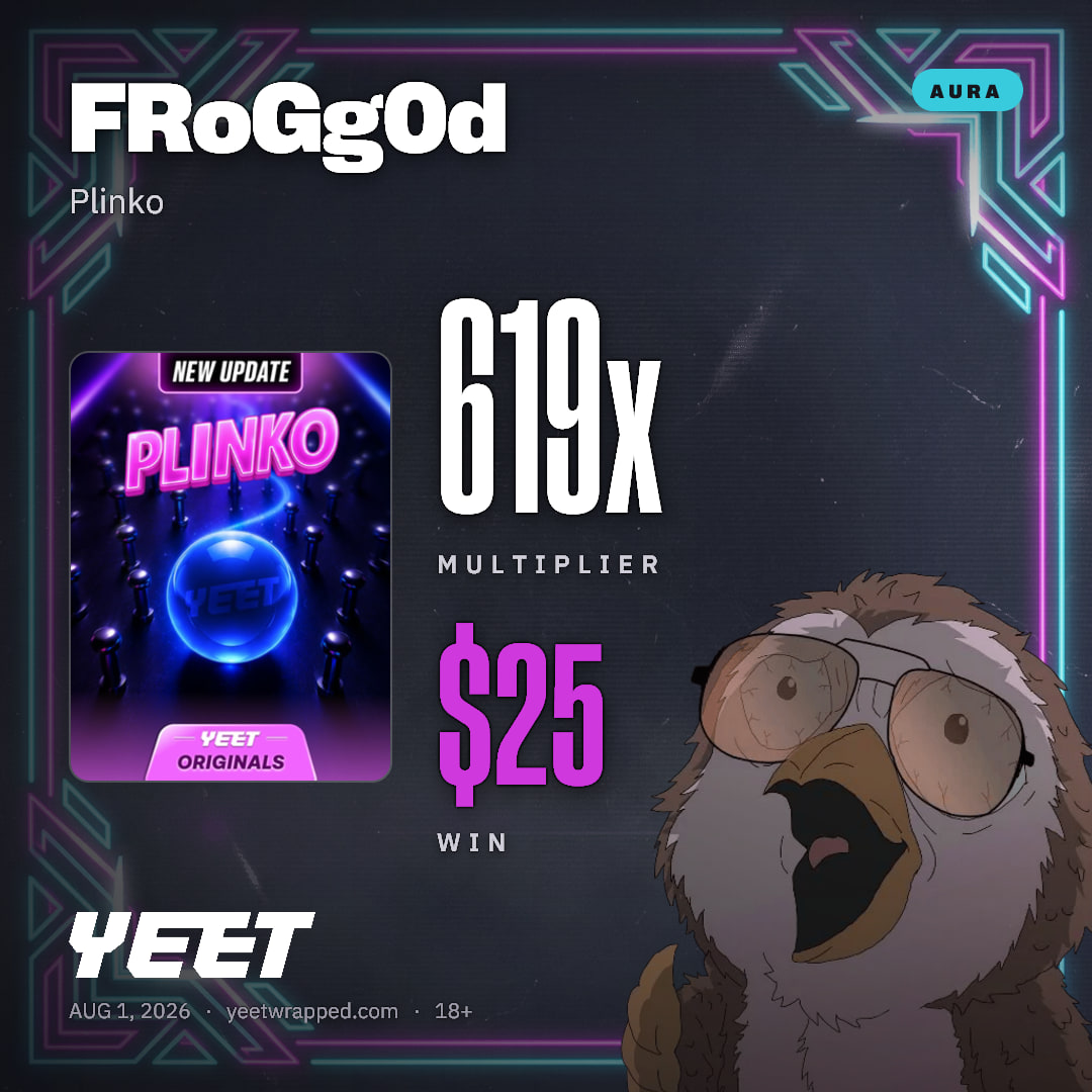 FRoGg0d hit 619x on Plinko
