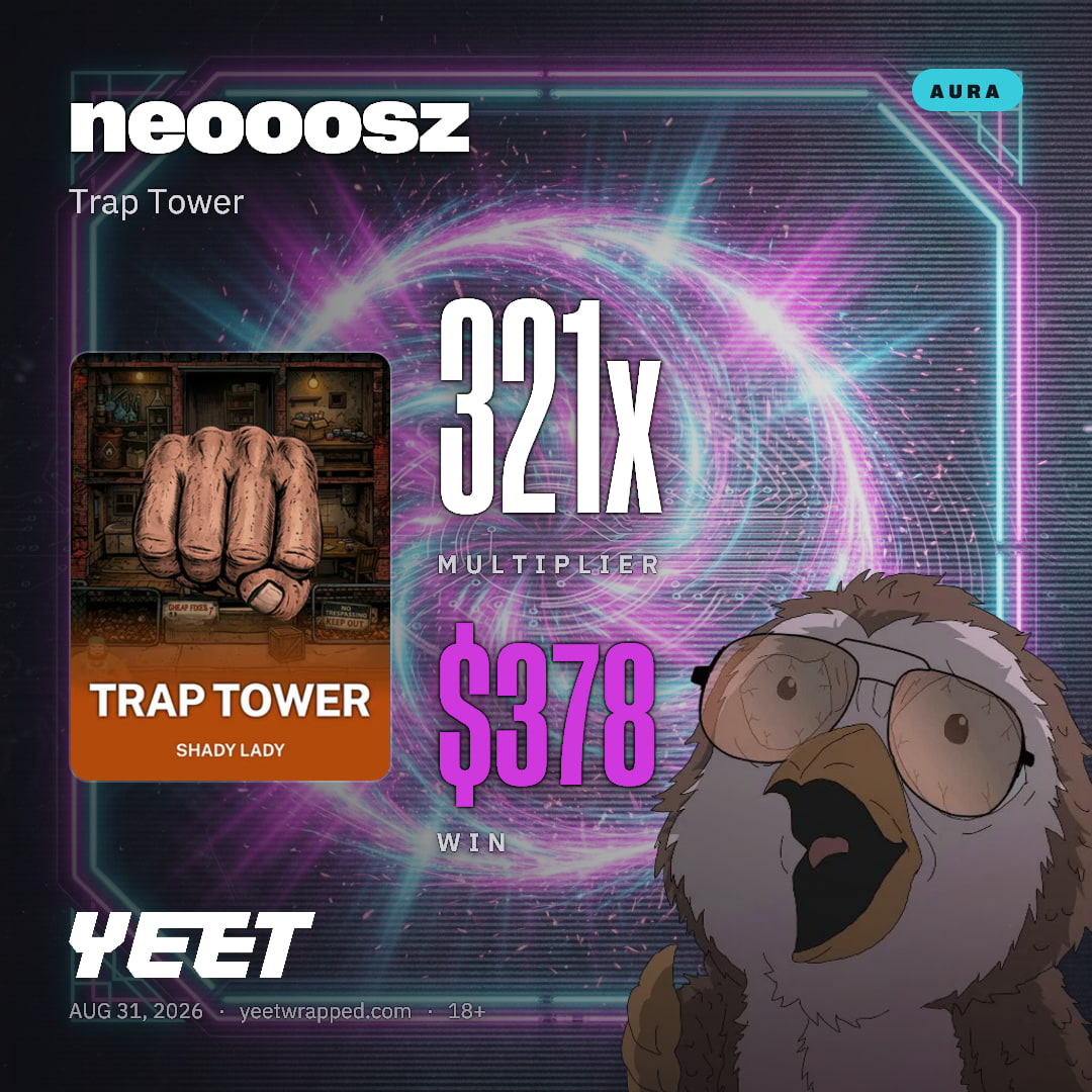 neooosz hit 321.2x on Trap Tower