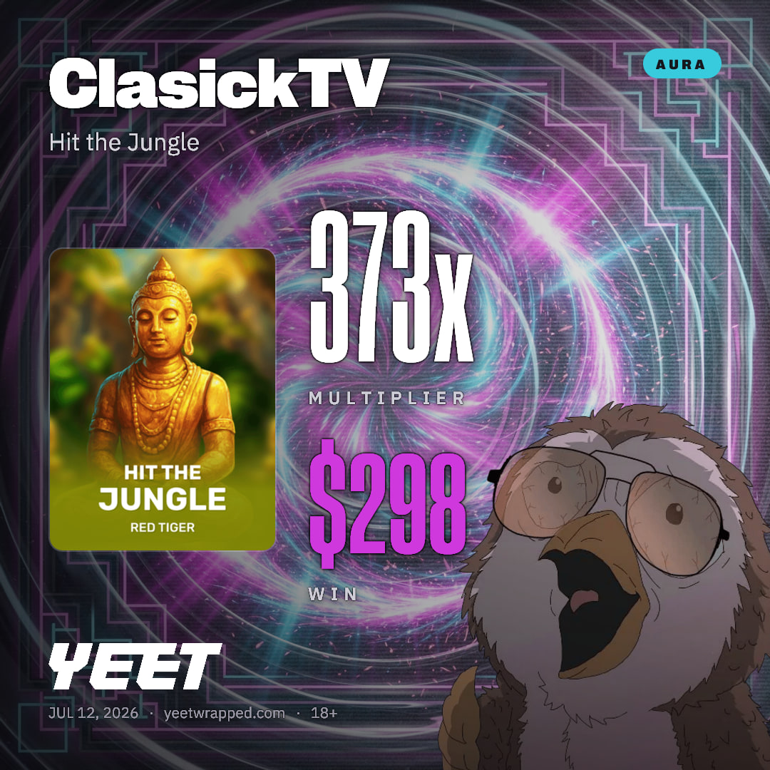 ClasickTV hit 372.6x on Hit the Jungle