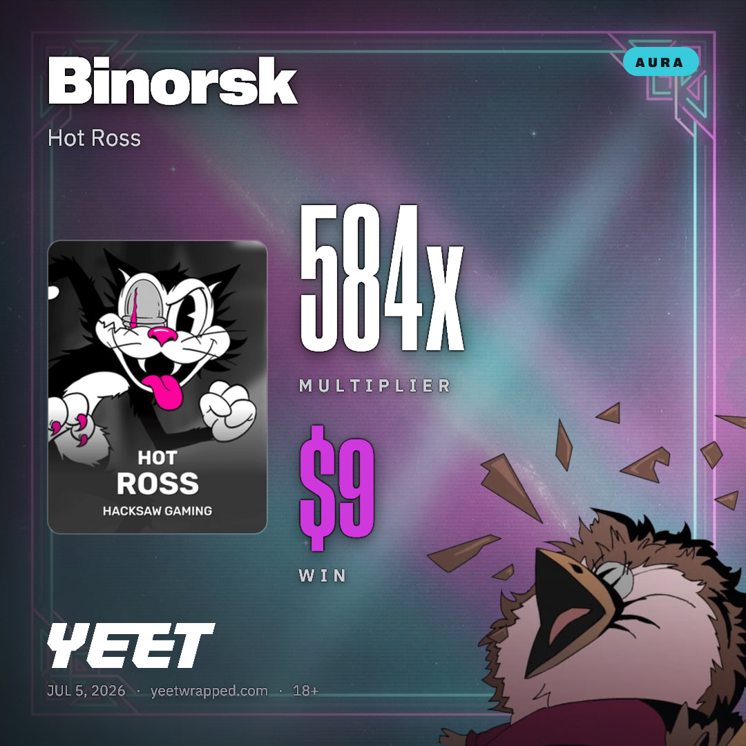 Binorsk hit 583.5x on Hot Ross