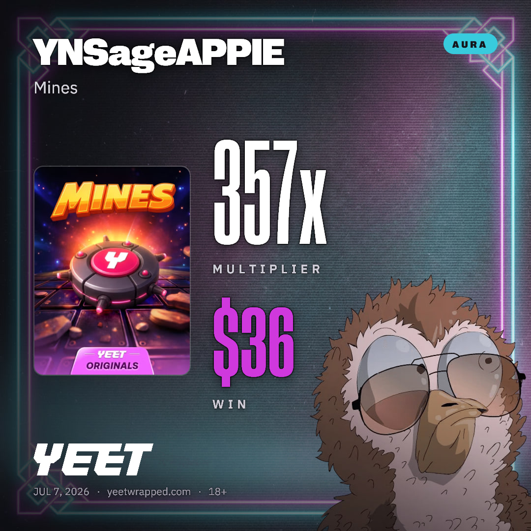 YNSageAPPIE hit 356.6x on Mines
