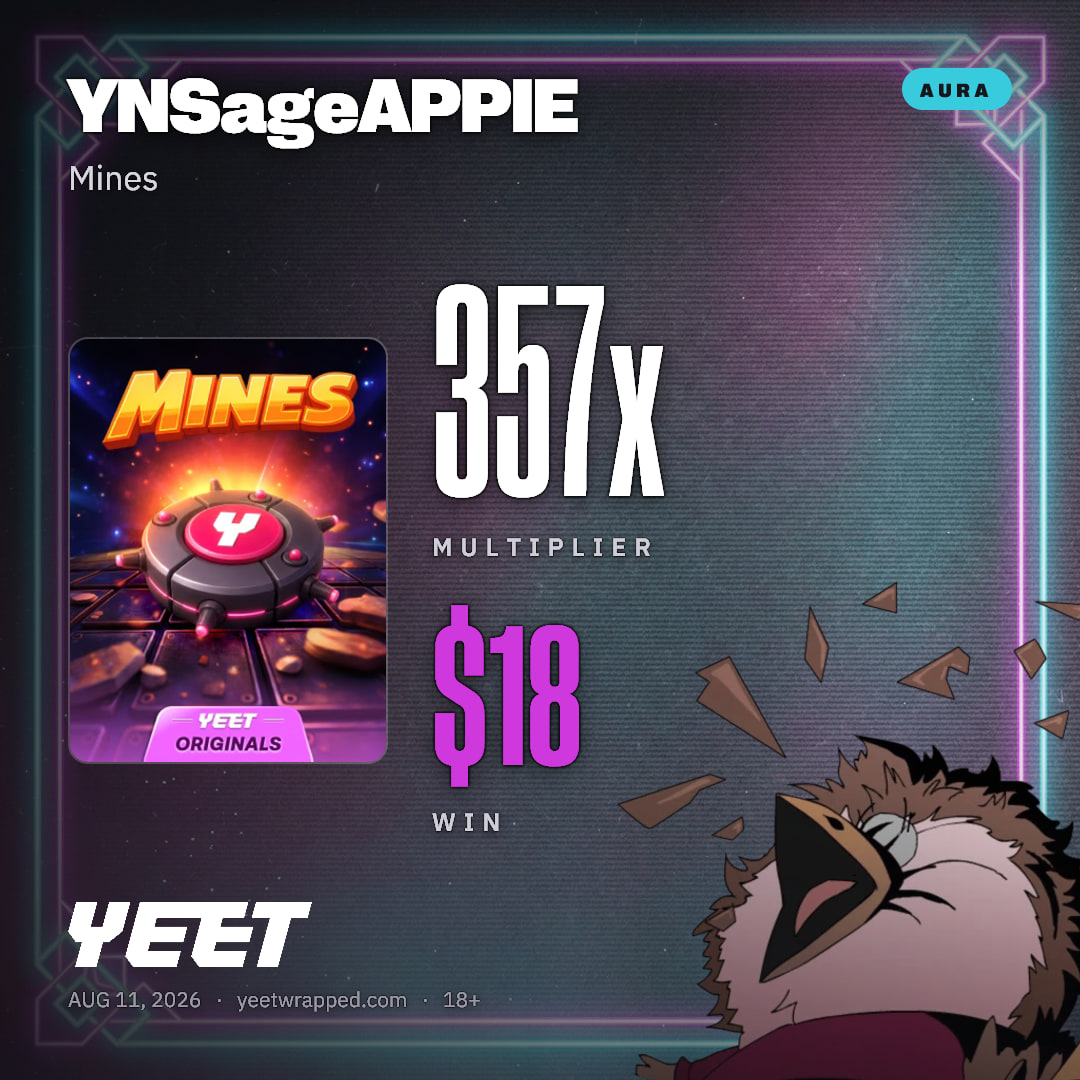 YNSageAPPIE hit 356.6x on Mines