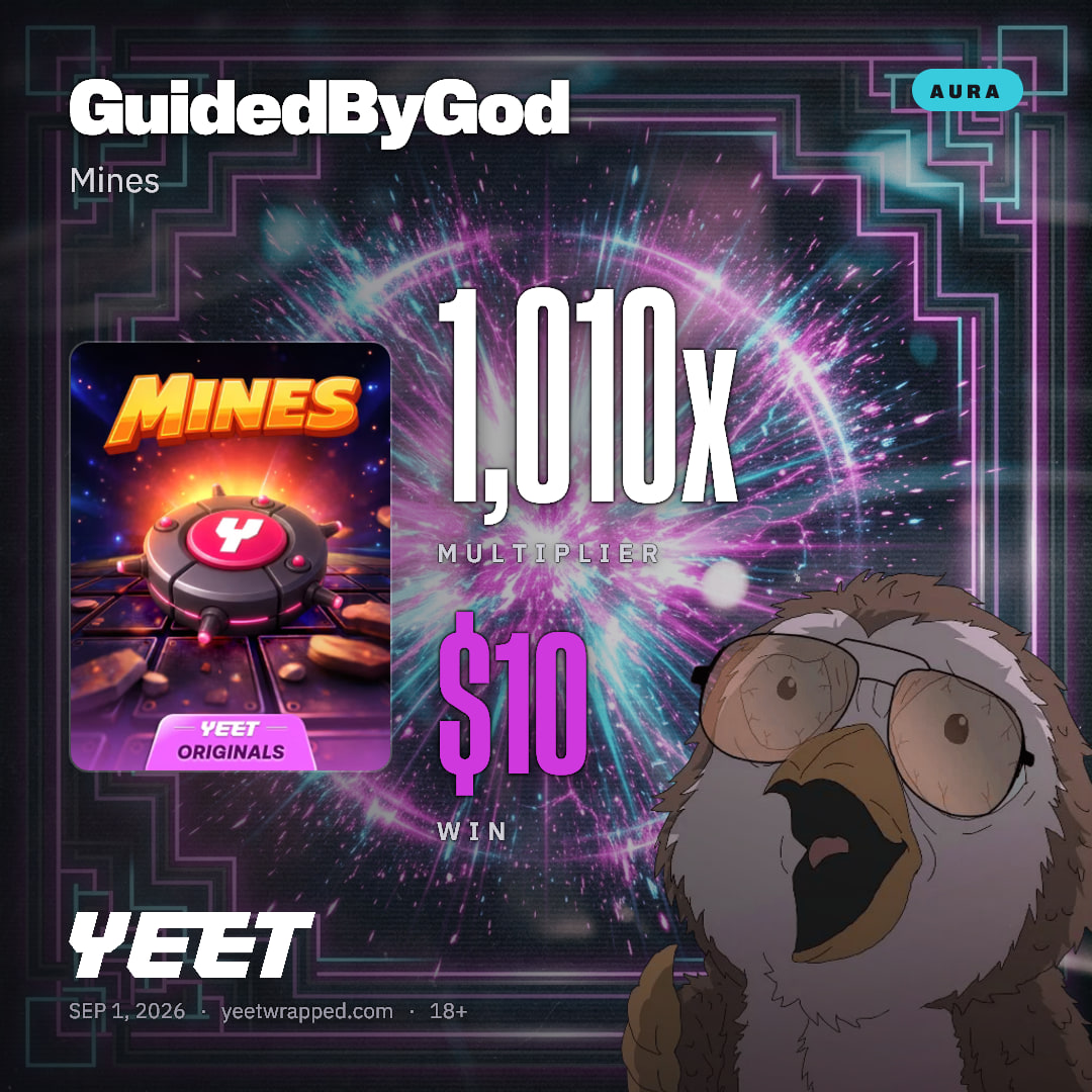 GuidedByGod hit 1,010x on Mines