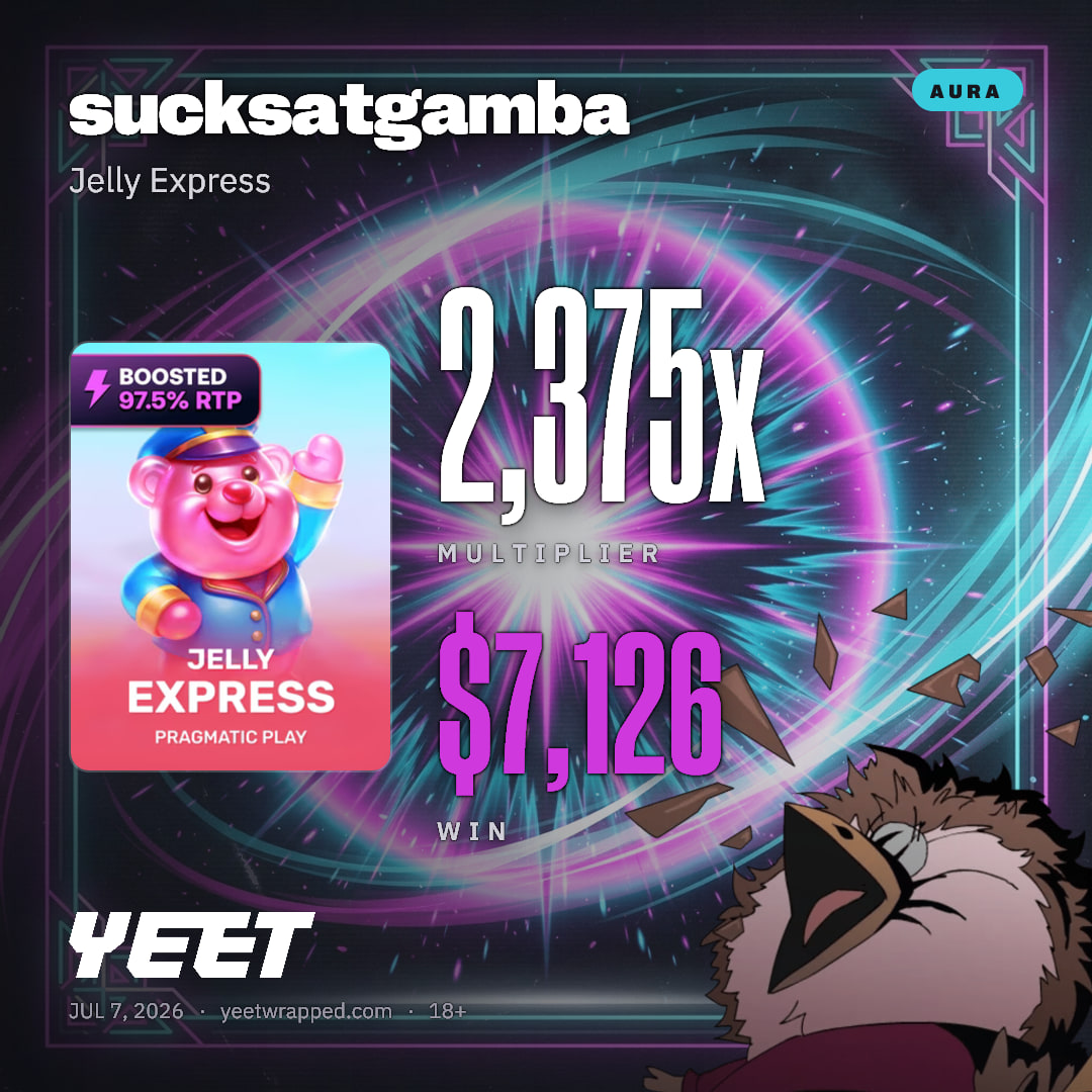 sucksatgamba hit 2,375x on Jelly Express
