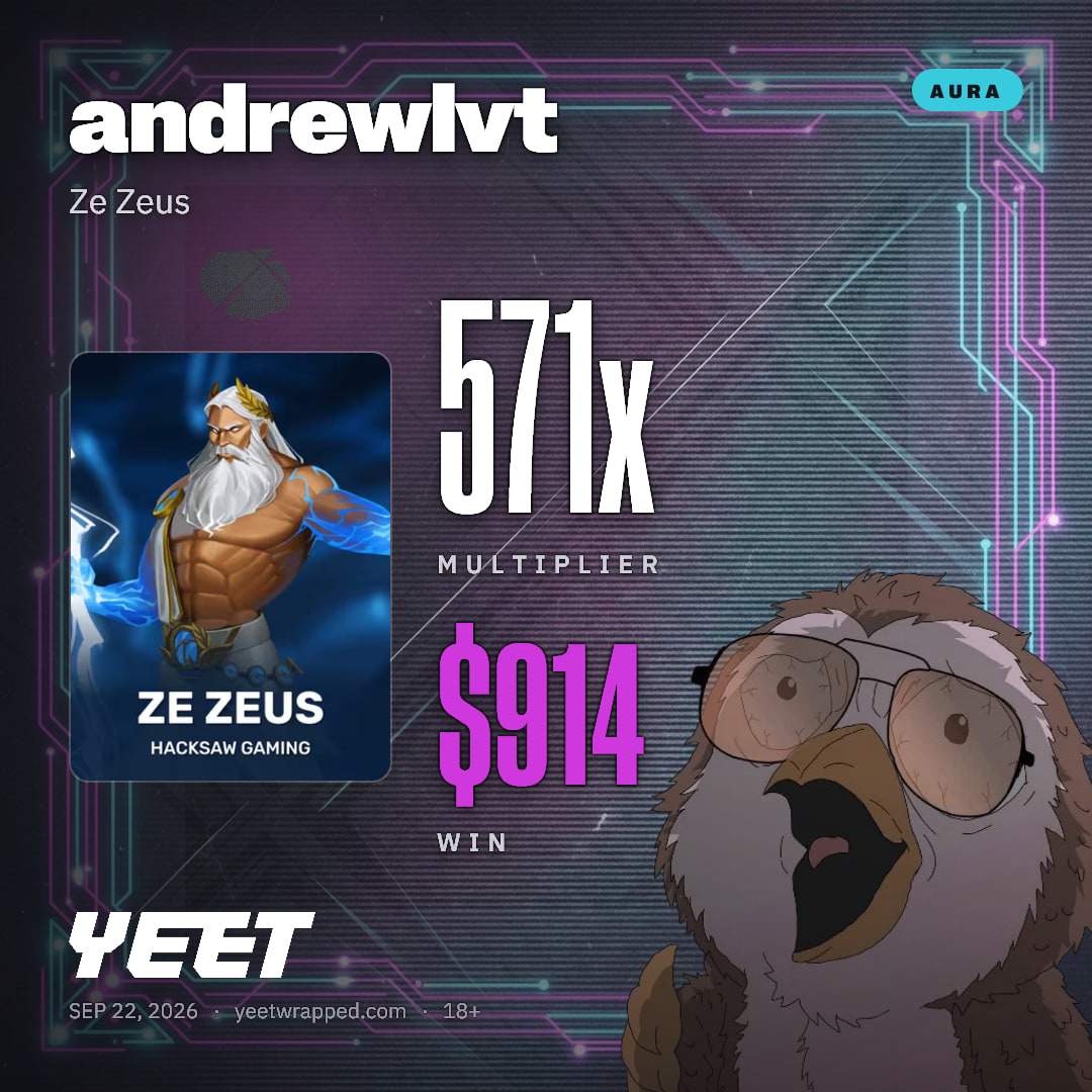 andrewlvt hit 571.1x on Ze Zeus