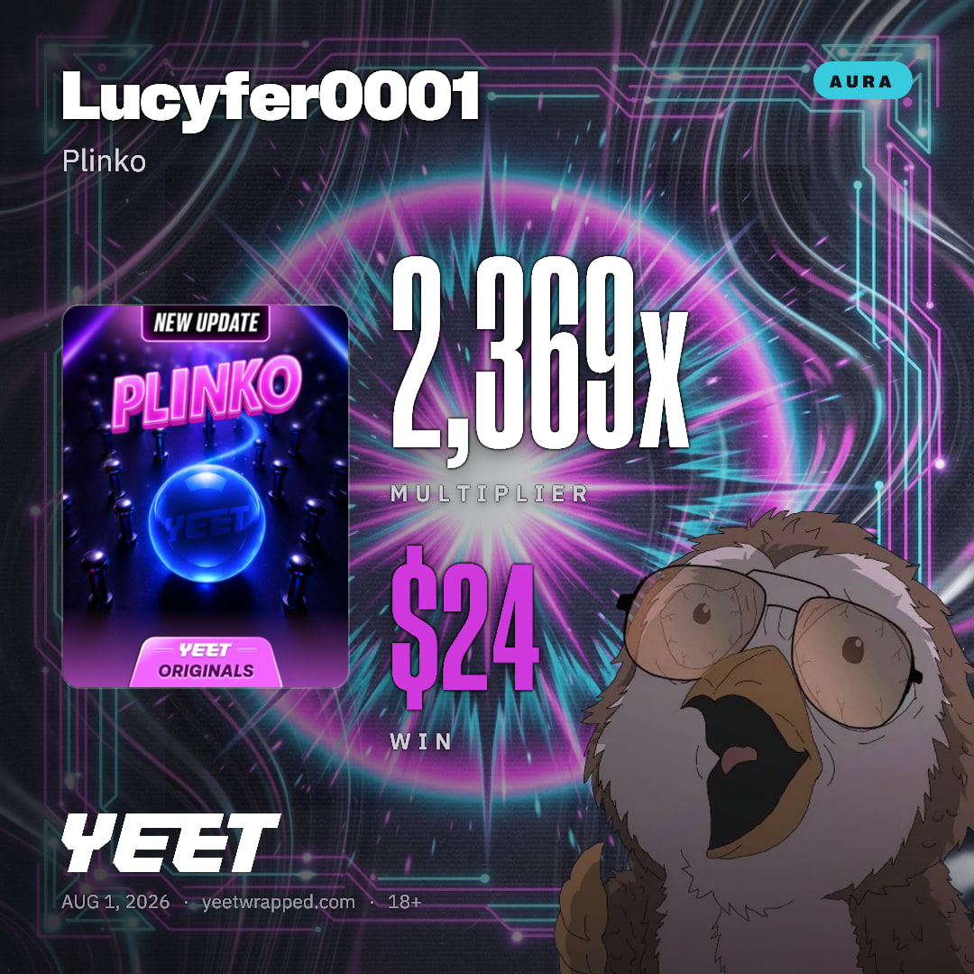 Lucyfer0001 hit 2,369x on Plinko