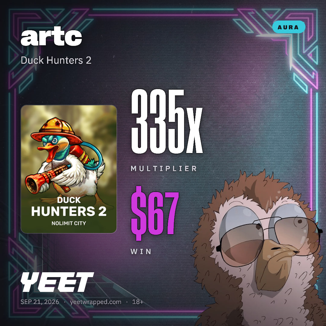 artc hit 334.9x on Duck Hunters 2