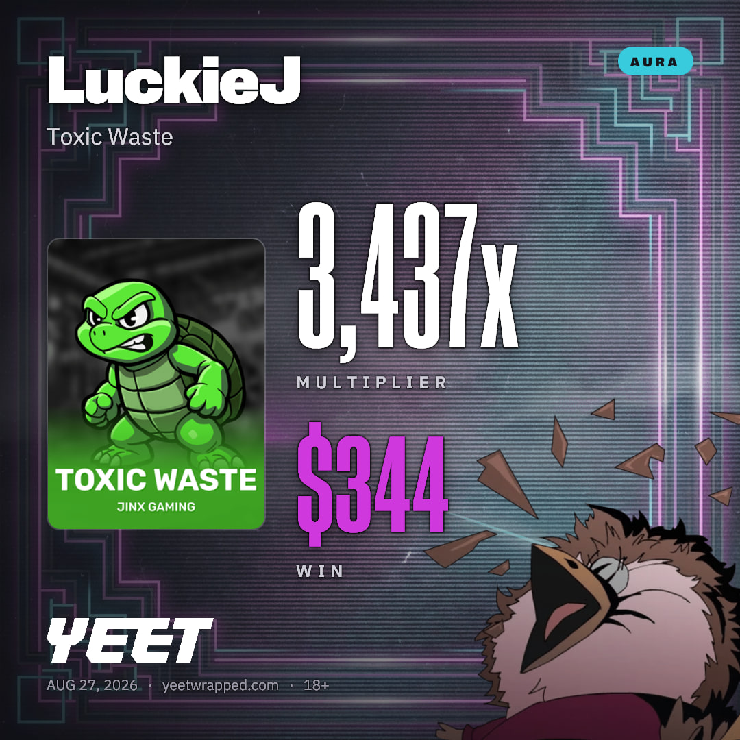 LuckieJ hit 3,437x on Toxic Waste