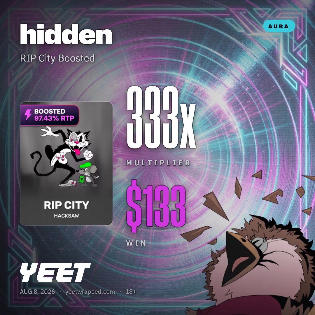 hidden hit 333.3x on RIP City Boosted
