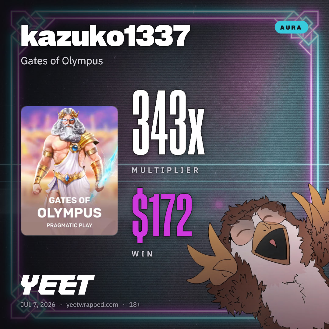 kazuko1337 hit 343.4x on Gates of Olympus
