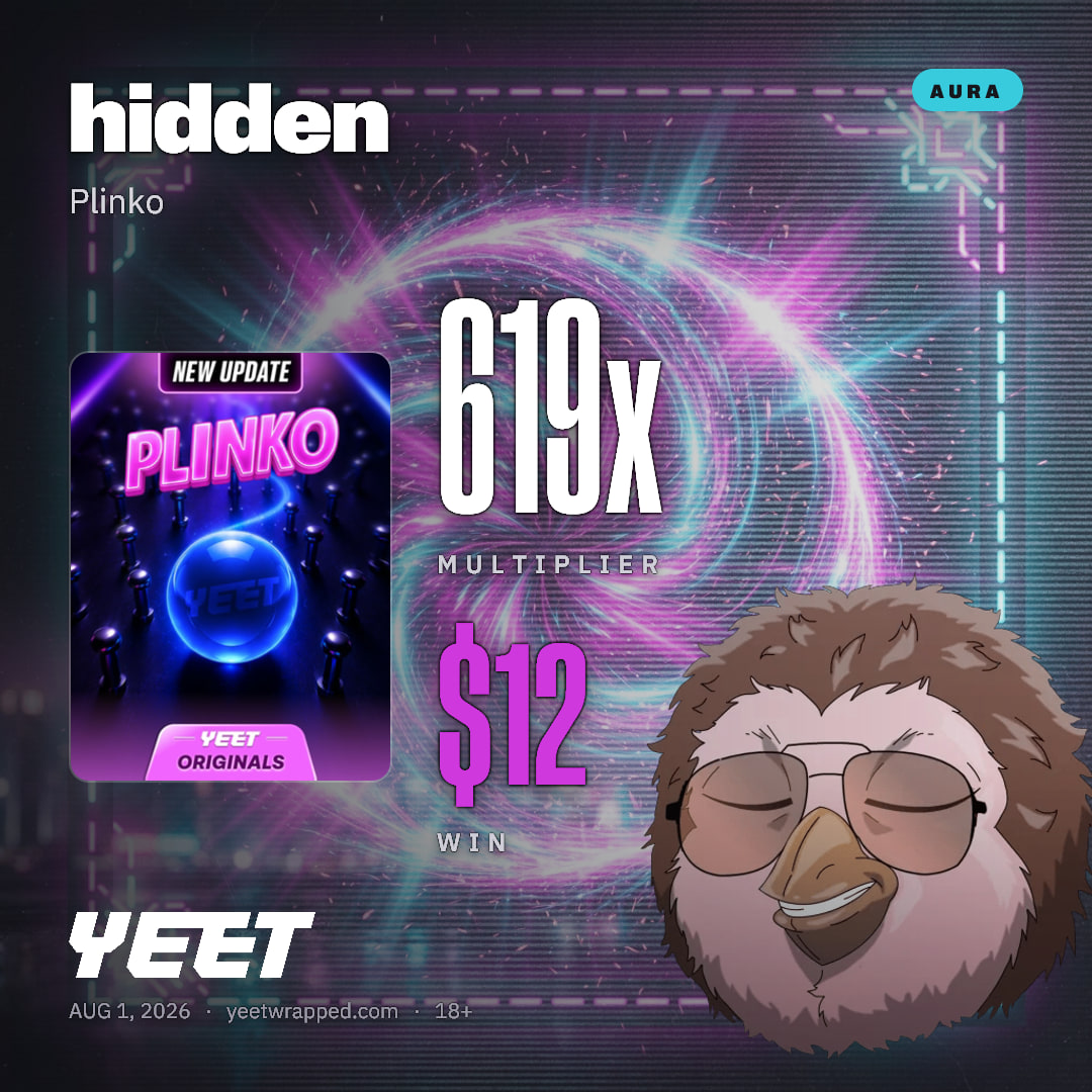 hidden hit 619x on Plinko