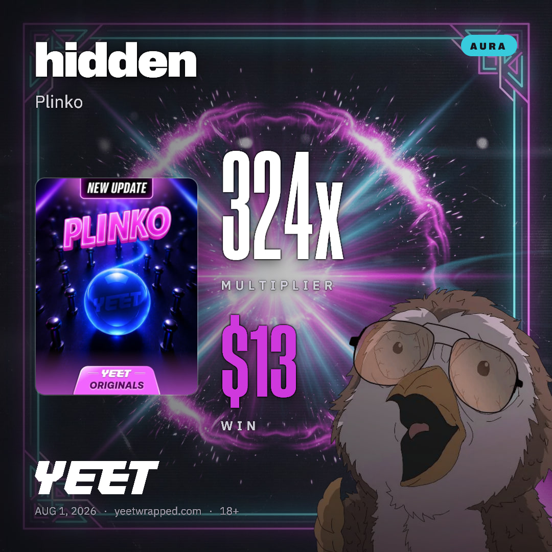 hidden hit 324x on Plinko