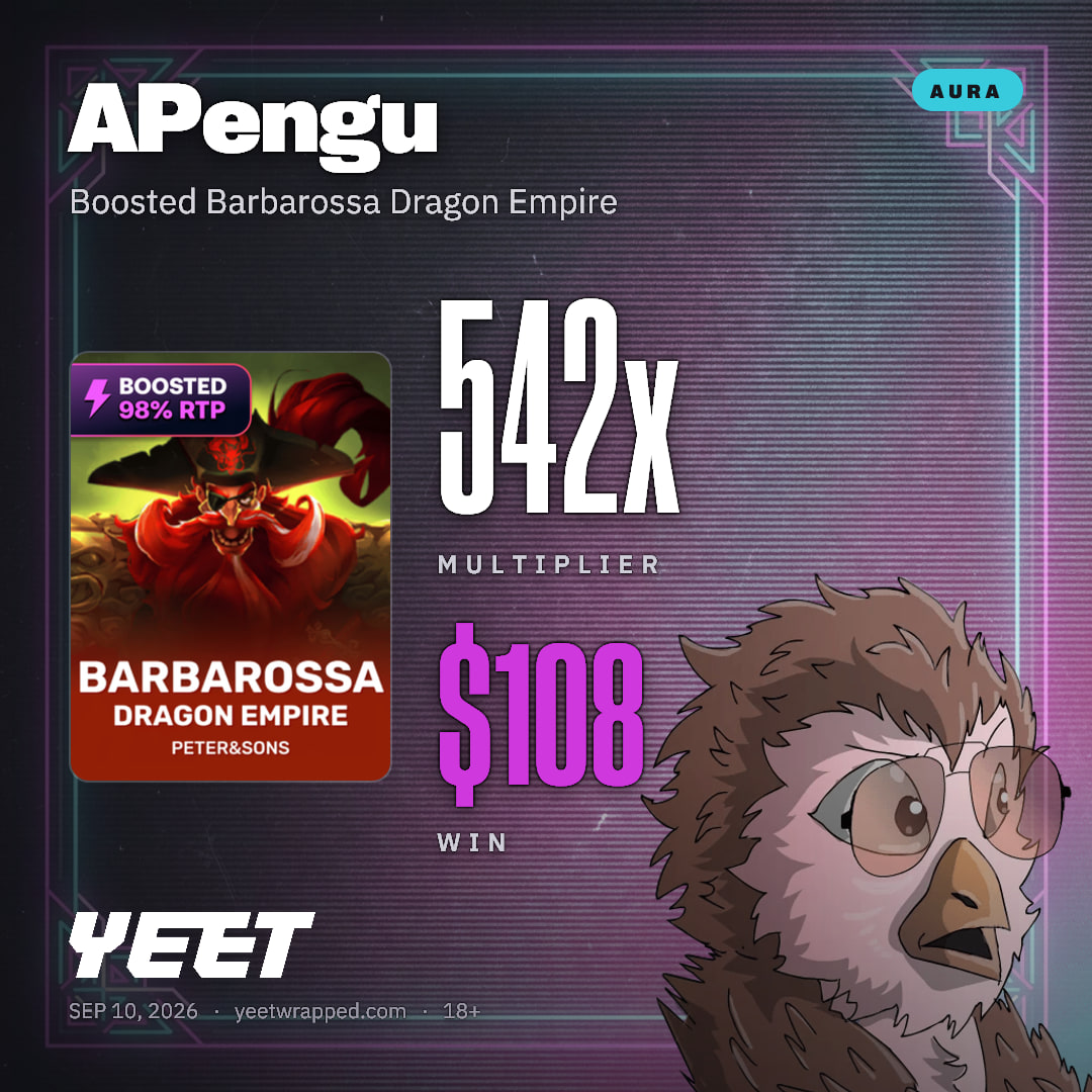 APengu hit 542.4x on Boosted Barbarossa Dragon Empire