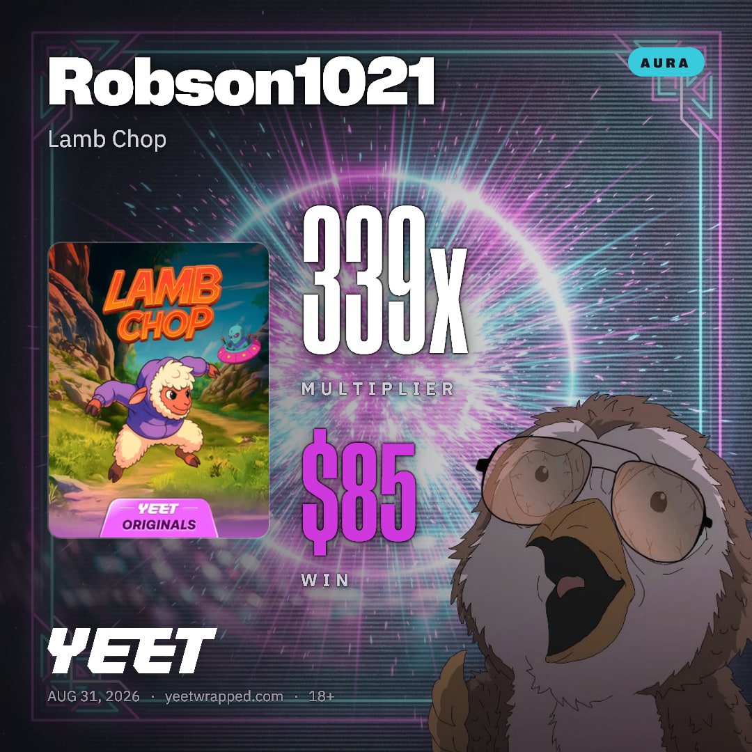 Robson1021 hit 338.7x on Lamb Chop