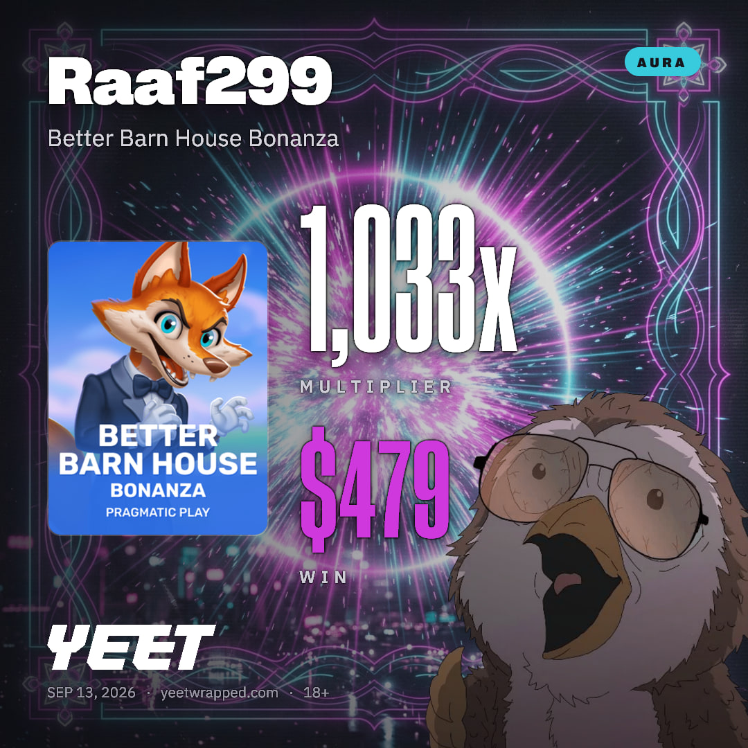Raaf299 hit 1,033x on Better Barn House Bonanza