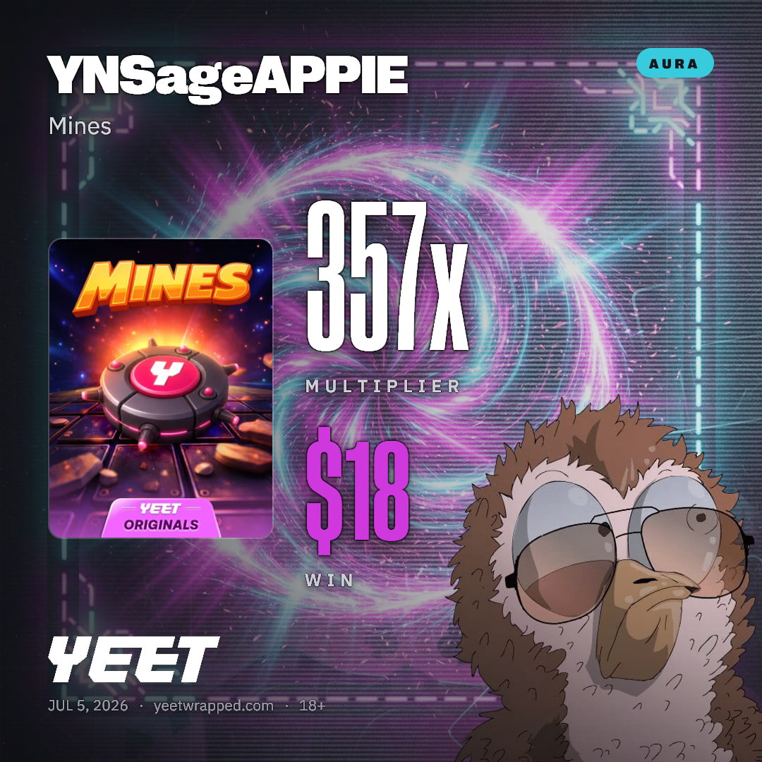 YNSageAPPIE hit 356.6x on Mines