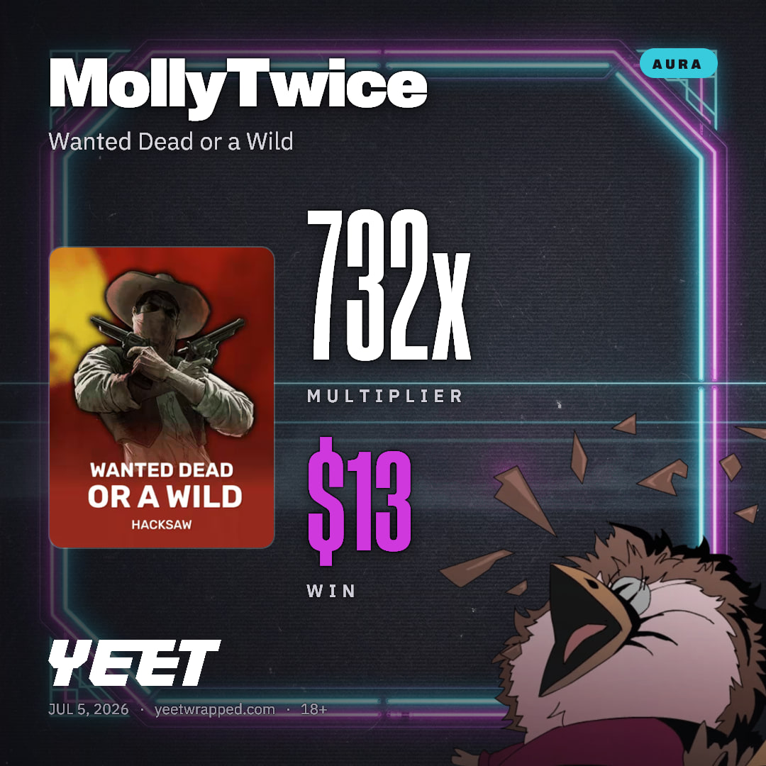 MollyTwice hit 731.8x on Wanted Dead or a Wild