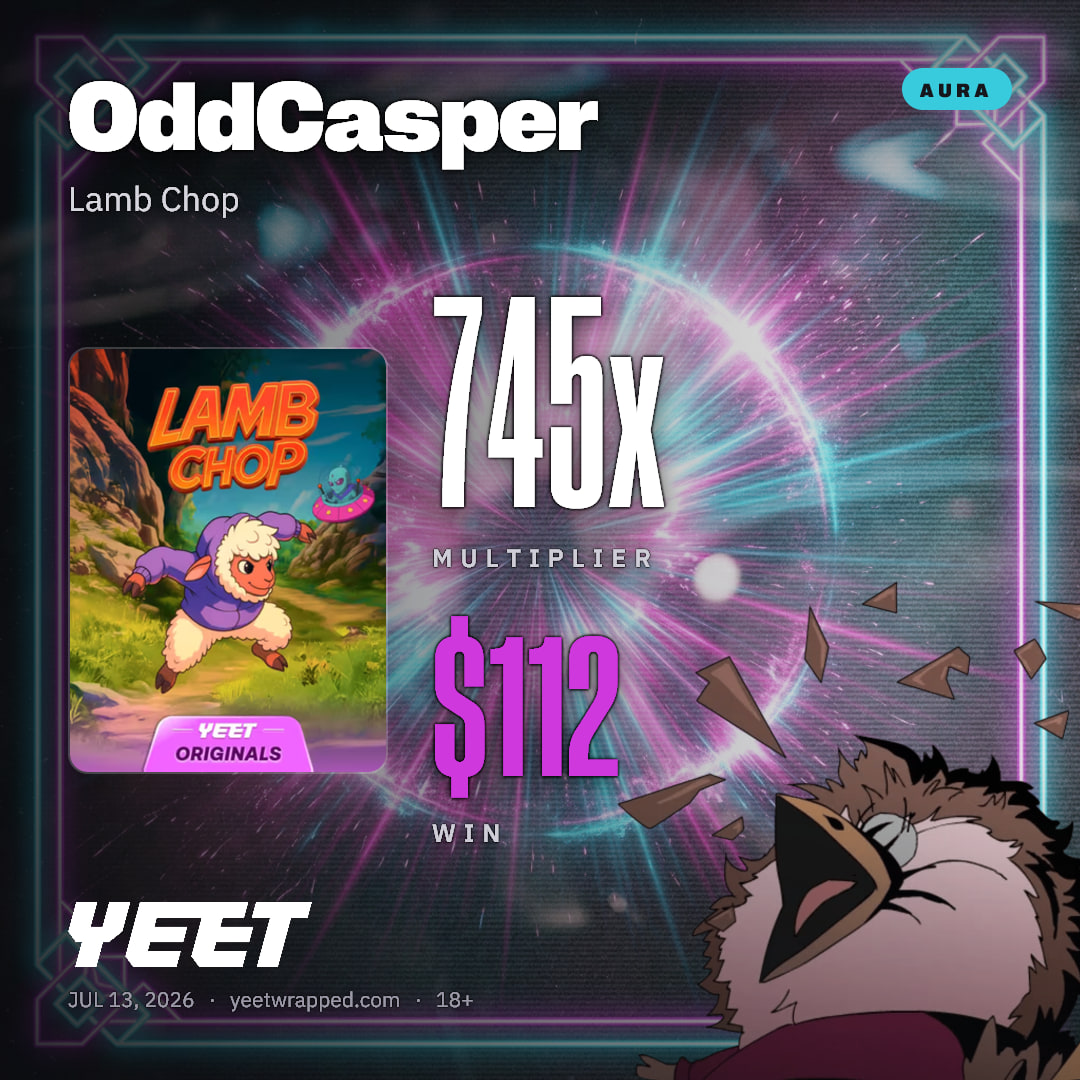 OddCasper hit 745.1x on Lamb Chop