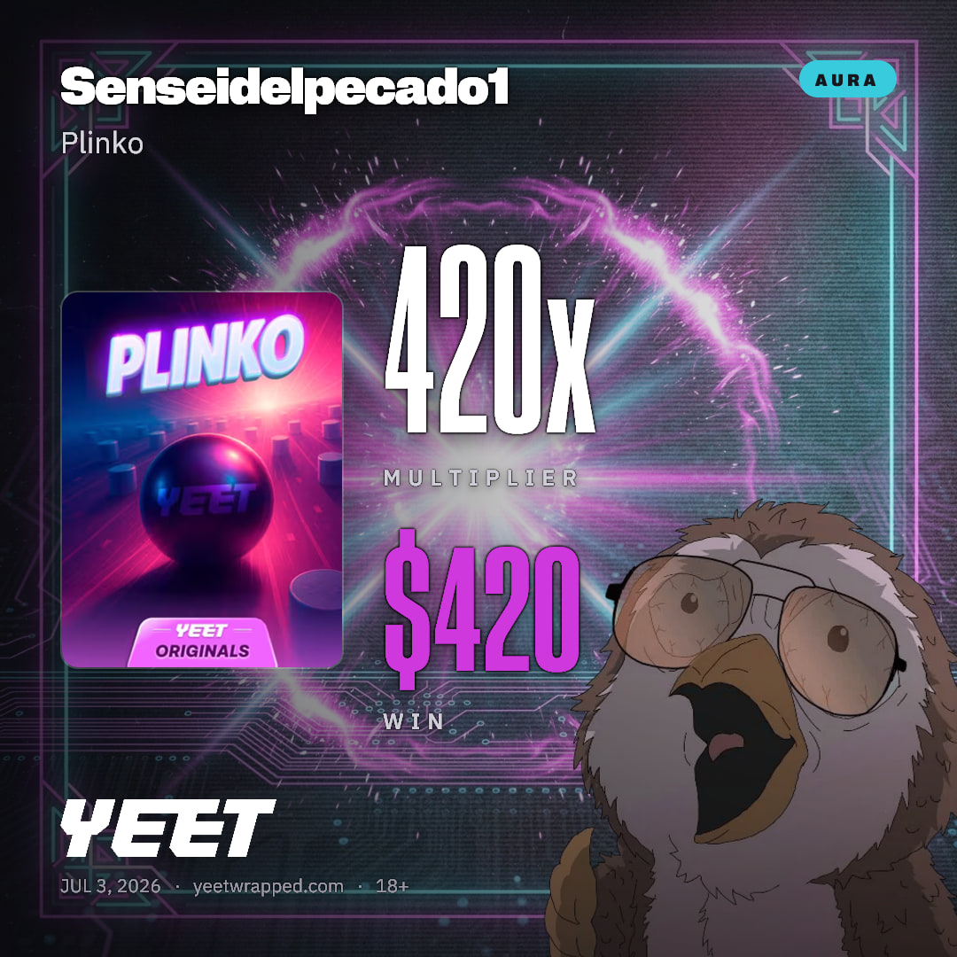 Senseidelpecado1 hit 420x on Plinko