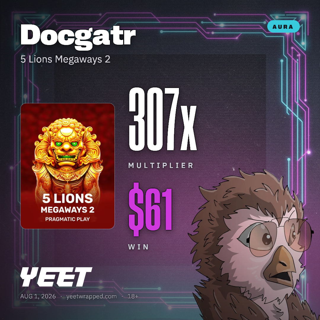 Docgatr hit 307.4x on 5 Lions Megaways 2