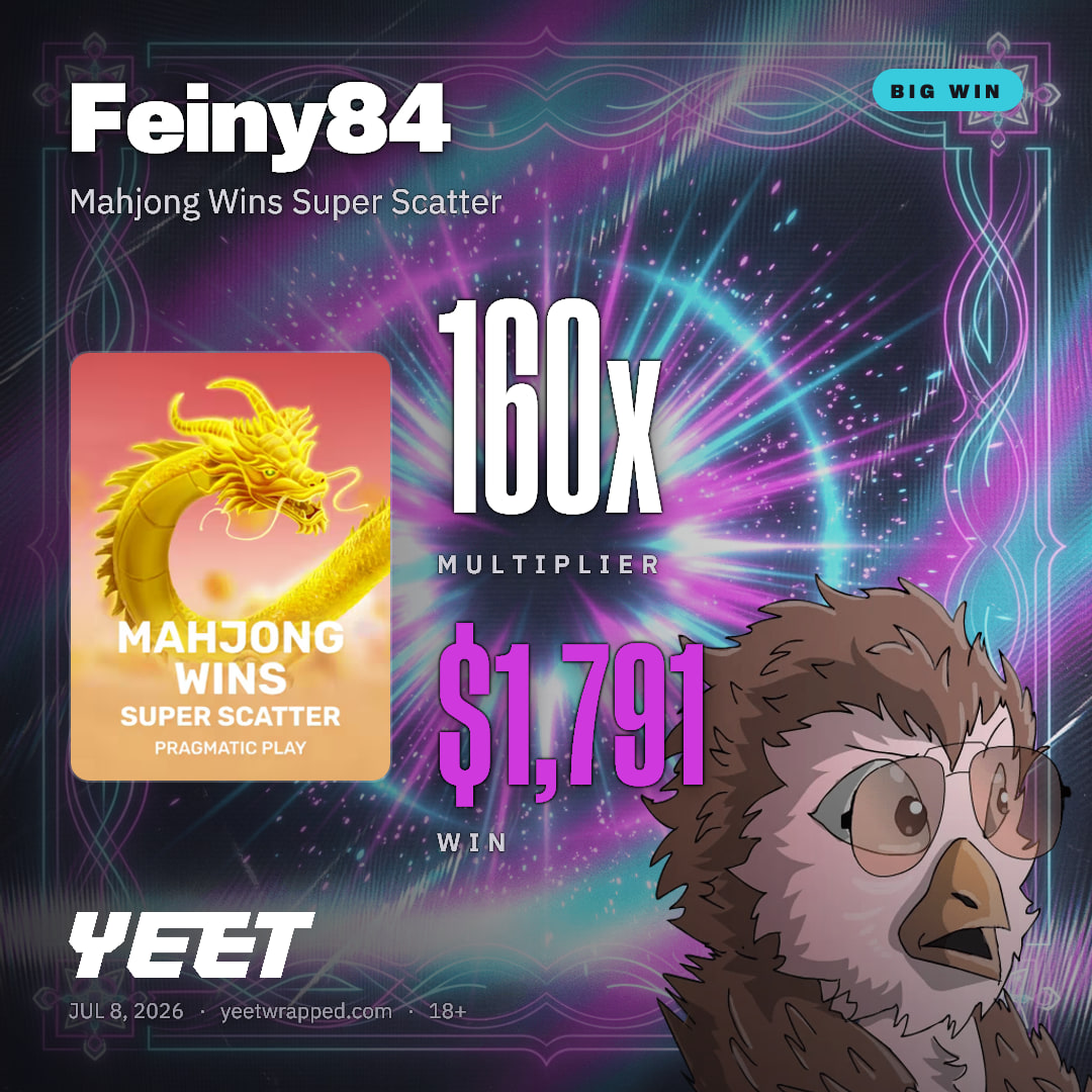 Feiny84 hit 159.9x on Mahjong Wins Super Scatter