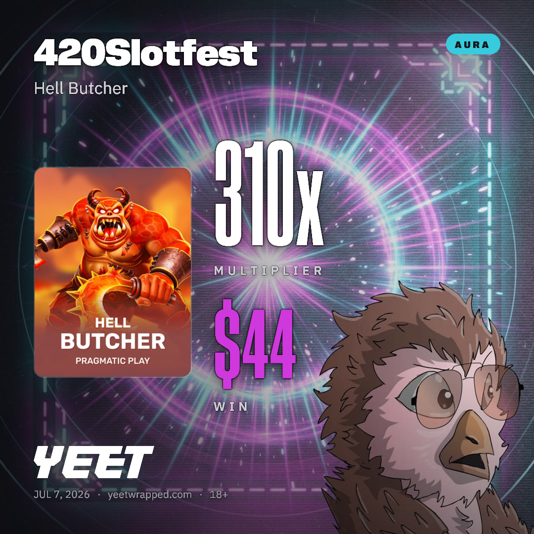 420Slotfest hit 310.1x on Hell Butcher